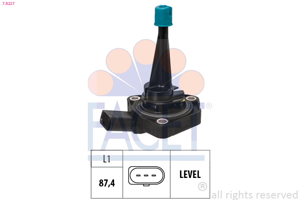 Sensore, Livello olio motore - 7.0227 FACET