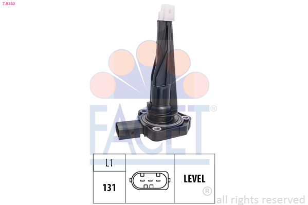 Sensor, engine oil level - 7.0240 FACET