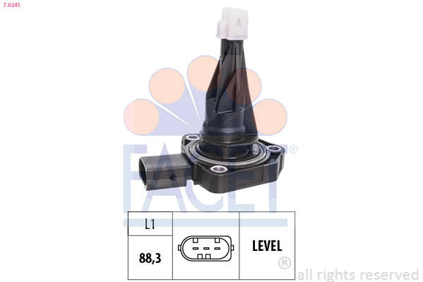Sensore, Livello olio motore - 7.0241 FACET