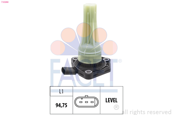 Sensor, engine oil level - 7.0244 FACET