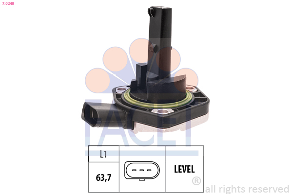Sensor, engine oil level - 7.0248 FACET