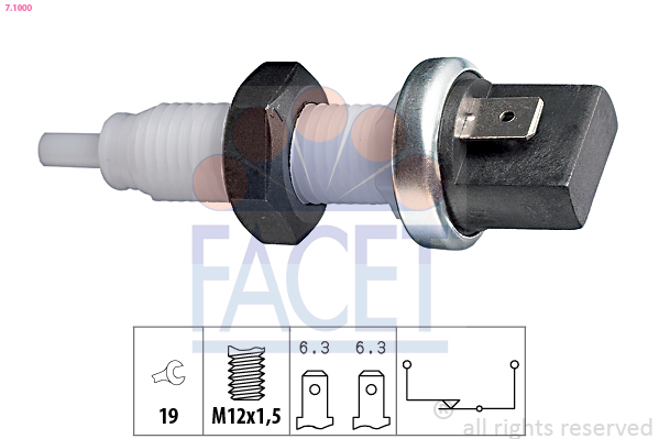 Brake Light Switch - 7.1000 FACET