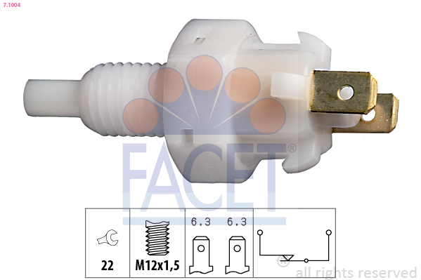 Interruttore luce freno - 7.1004 FACET