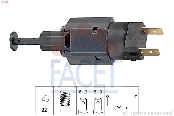Brake Light Switch - 7.1050 FACET