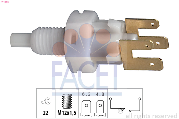 Interruttore luce freno - 7.1083 FACET
