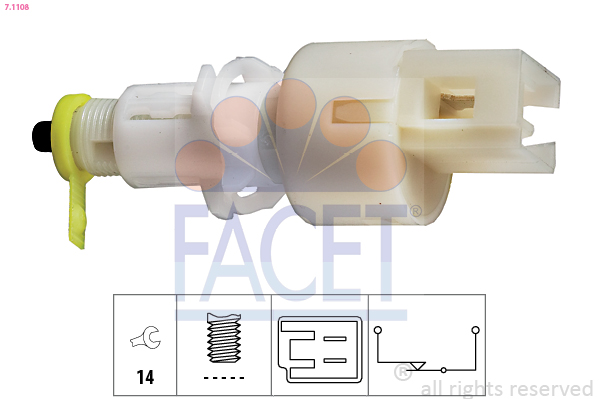Interruttore luce freno - 7.1108 FACET