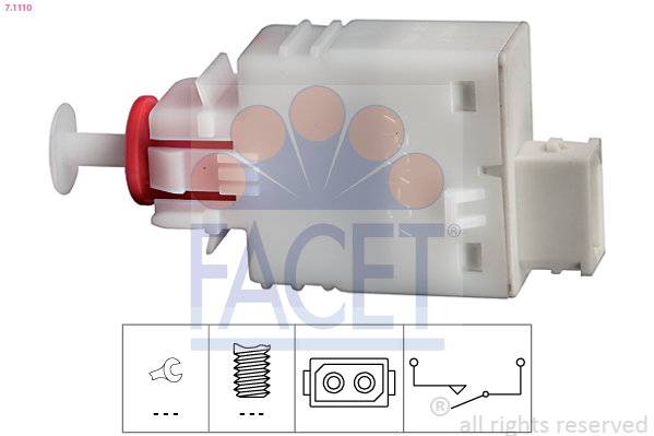 Switch, clutch control (cruise control) - 7.1110 FACET