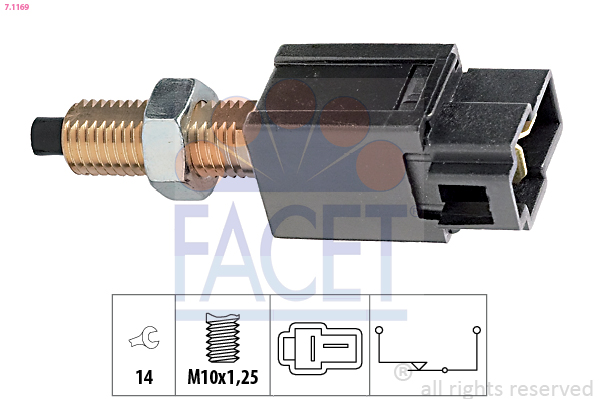 Brake Light Switch - 7.1169 FACET