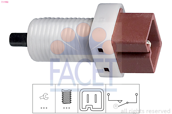 Switch, clutch control (cruise control) - 7.1192 FACET