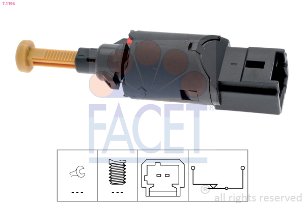 Brake Light Switch - 7.1194 FACET