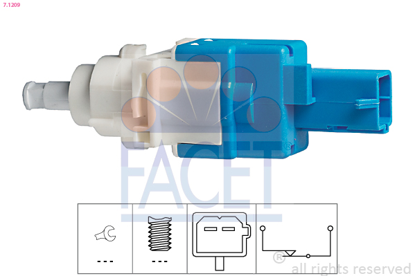 Switch, clutch control (cruise control) - 7.1209 FACET