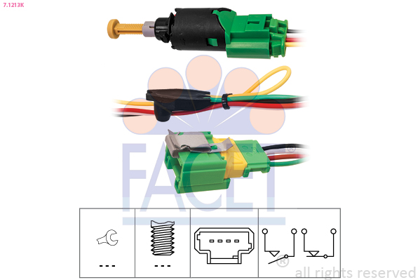 Interruttore luce freno - 7.1213K FACET