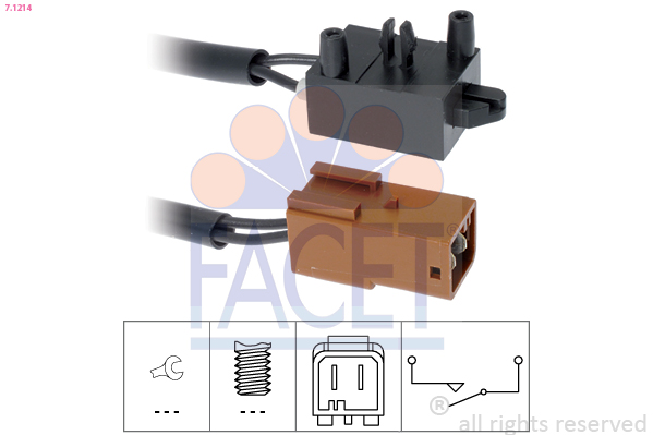 Switch, clutch control (cruise control) - 7.1214 FACET