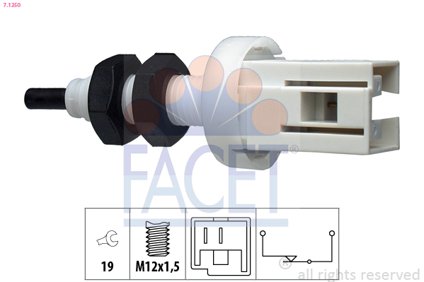 Interruttore luce freno - 7.1250 FACET