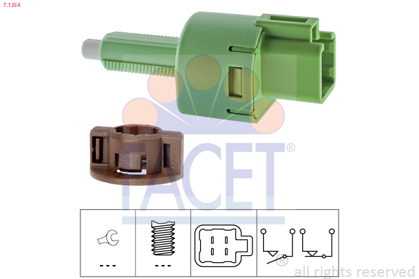 Interruttore luce freno - 7.1254 FACET