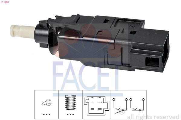 Interruttore luce freno - 7.1260 FACET