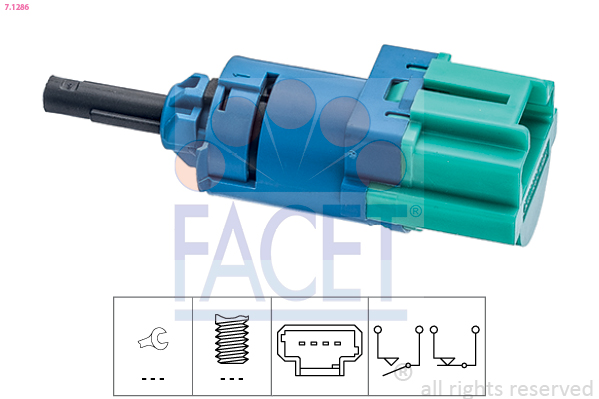 Interruttore luce freno - 7.1286 FACET