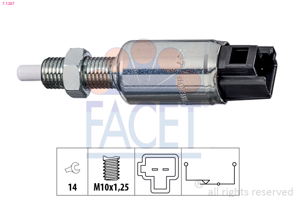 Switch, clutch control (cruise control) - 7.1287 FACET