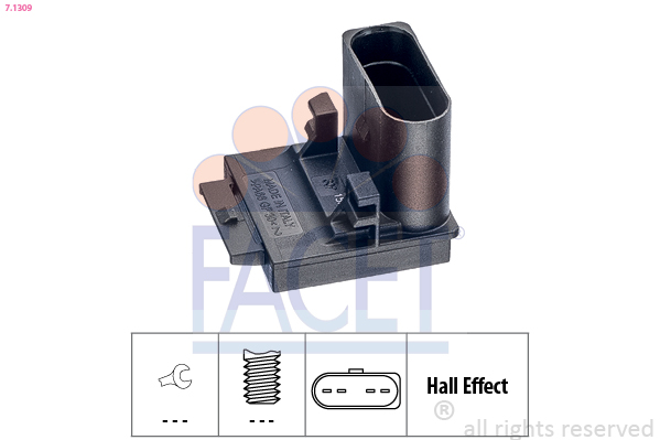 Switch, clutch control (cruise control) - 7.1309 FACET