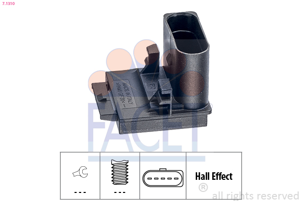 Switch, clutch control (cruise control) - 7.1310 FACET