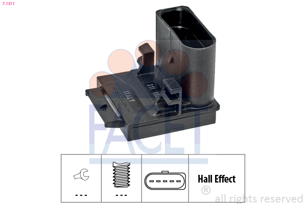 Switch, clutch control (cruise control) - 7.1311 FACET