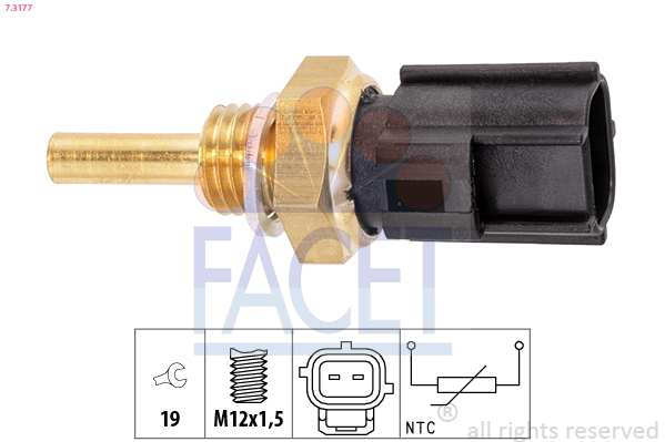Sensor, oil temperature - 7.3177 FACET