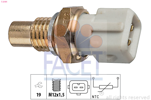 Sensor, oil temperature - 7.3191 FACET