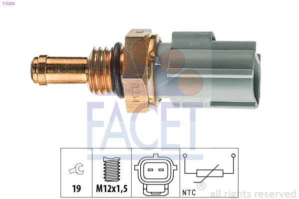 Sensor, oil temperature - 7.3234 FACET