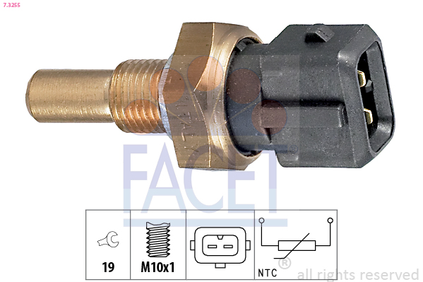 Sensor, oil temperature - 7.3255 FACET