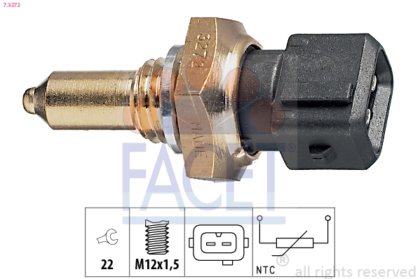 Sensor, oil temperature - 7.3272 FACET