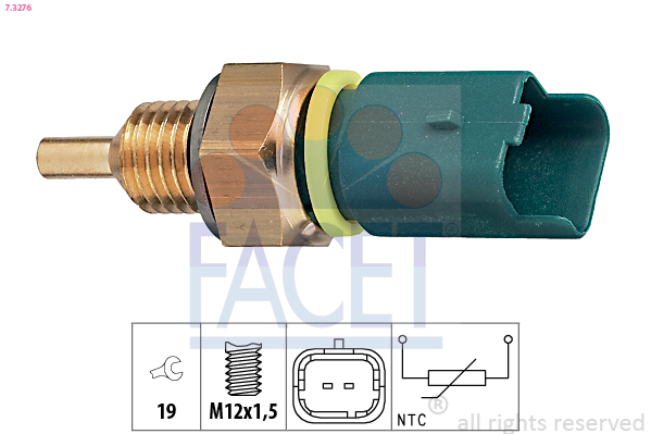 Sensore, Temperatura refrigerante - 7.3276 FACET