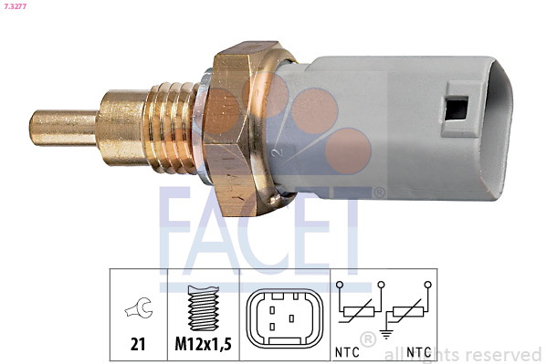 Sensore, Temperatura refrigerante - 7.3277 FACET