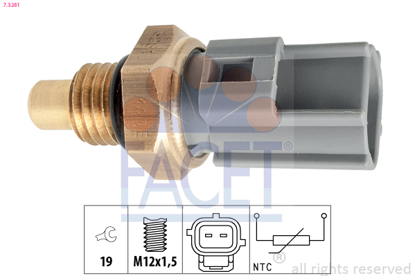 Sensor, fuel temperature - 7.3281 FACET