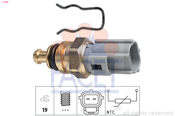 Sensor, coolant temperature - 7.3285 FACET