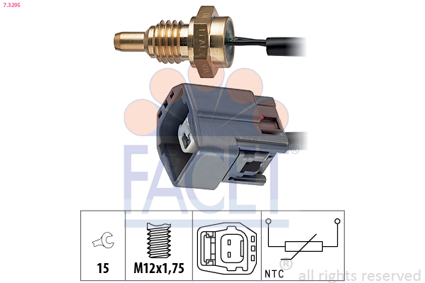 Sensor, coolant temperature - 7.3295 FACET