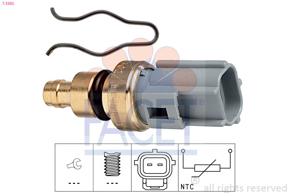Sensor, coolant temperature - 7.3302 FACET