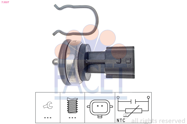 Sensor, coolant temperature - 7.3337 FACET