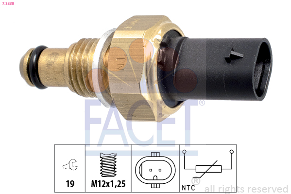 Sensor, fuel temperature - 7.3338 FACET