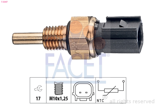 Sensor, coolant temperature - 7.3347 FACET