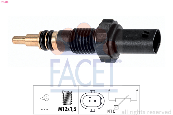 Sensor, Kühlmitteltemperatur - 7.3348 FACET