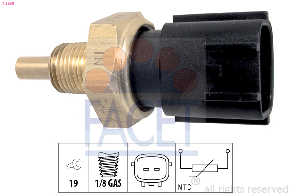 Sensor, oil temperature - 7.3358 FACET
