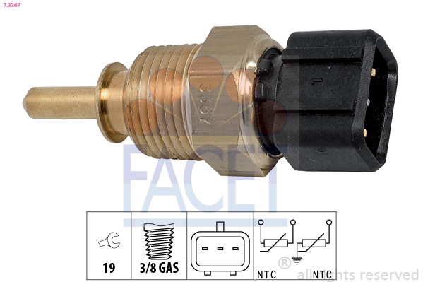 Sensore, Temperatura refrigerante - 7.3367 FACET