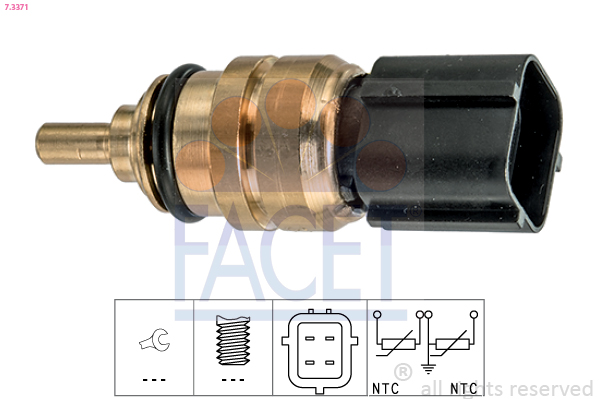 Sensor, coolant temperature - 7.3371 FACET