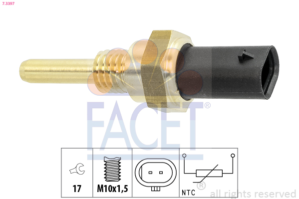 Sensor, coolant temperature - 7.3397 FACET