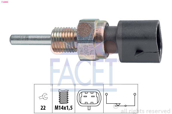 Interruttore, Luce di retromarcia - 7.6065 FACET