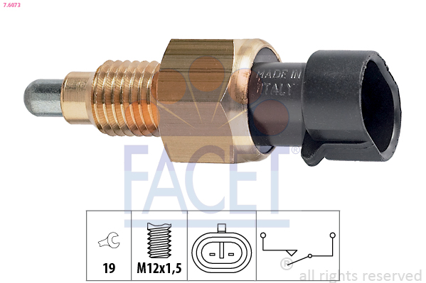 Switch, reverse light - 7.6073 FACET