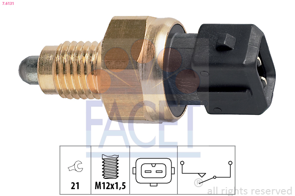 Switch, reverse light - 7.6131 FACET