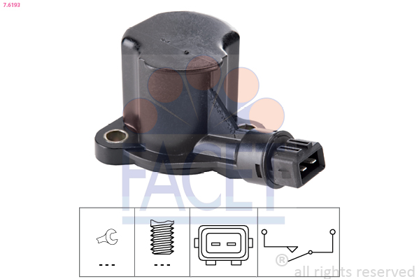 Switch, reverse light - 7.6193 FACET