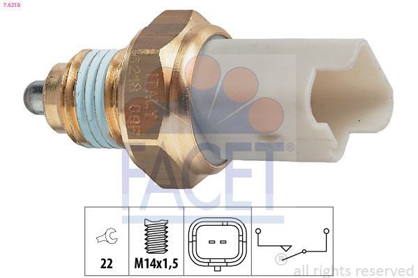 Switch, reverse light - 7.6218 FACET