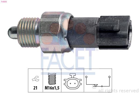 Interruttore, Luce di retromarcia - 7.6232 FACET